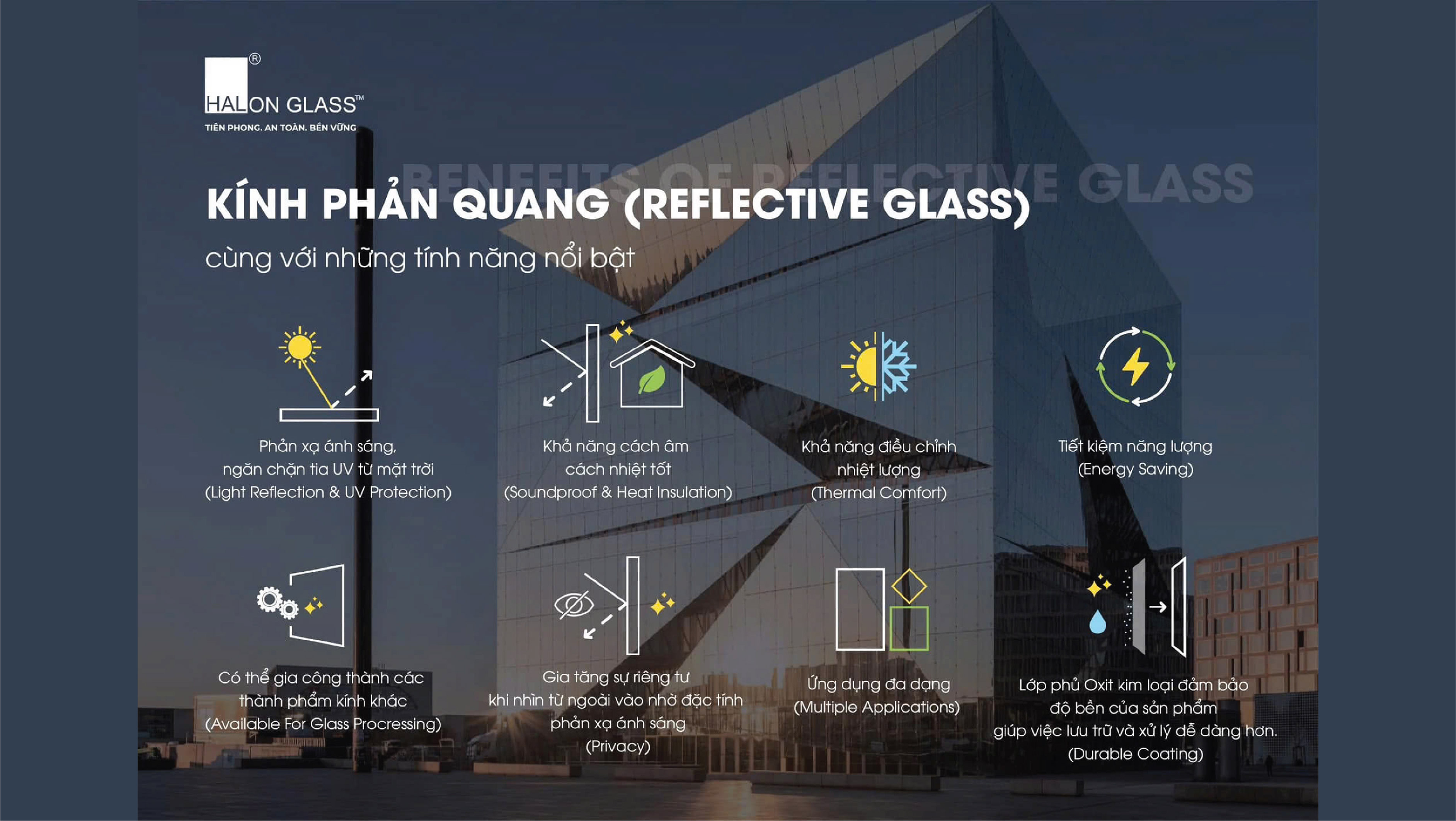 Kính phản quang